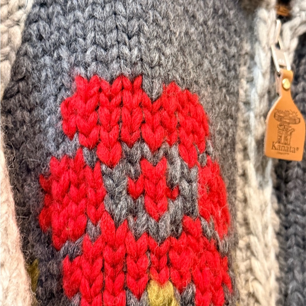 Howler Brothers - Skull + Begonias, Grateful Dead inspired Cardigan - Large/XL - Picture 5 of 14